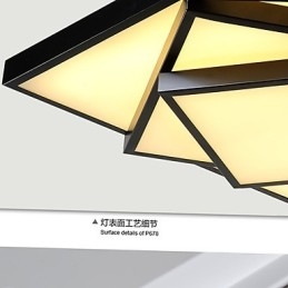 Plafoniera da incasso quadrata moderna contemporanea LED integrato 24 W