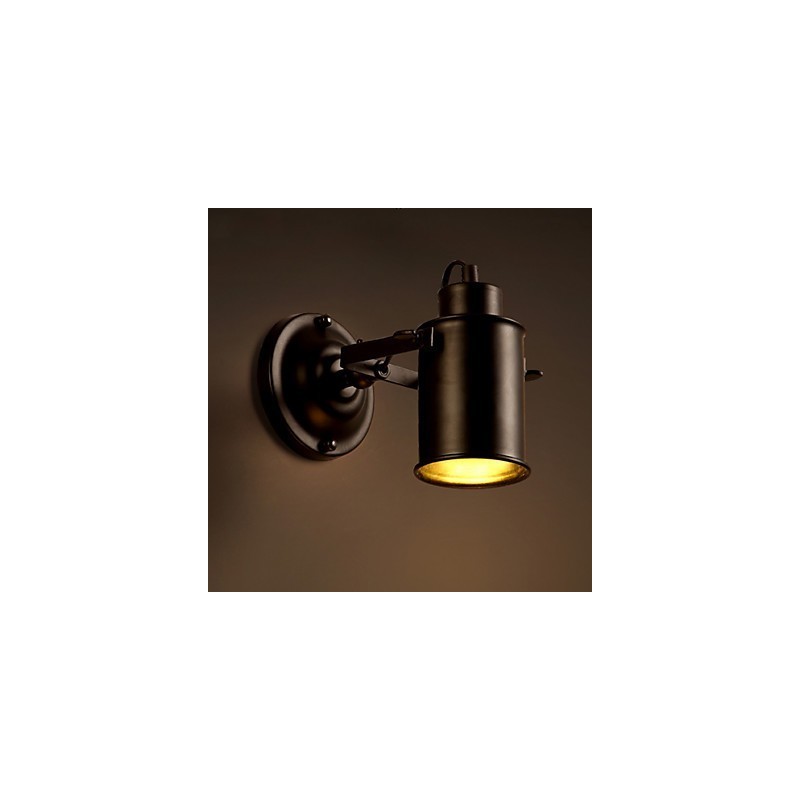 Applique da parete vintage industriale in ferro battuto nero Econce Fixturedison