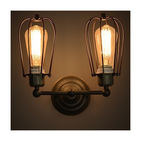 Applique da parete industriale in metallo stile American Country