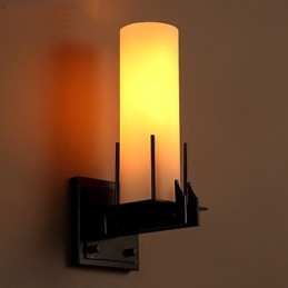 Applique da parete candelabro retro contemporanea compatta in metallo