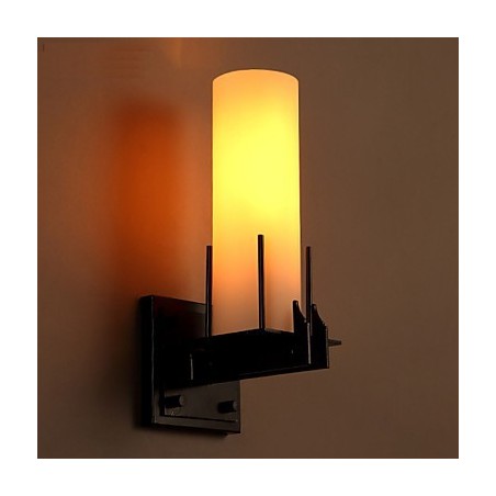 Applique da parete candelabro retro contemporanea compatta in metallo