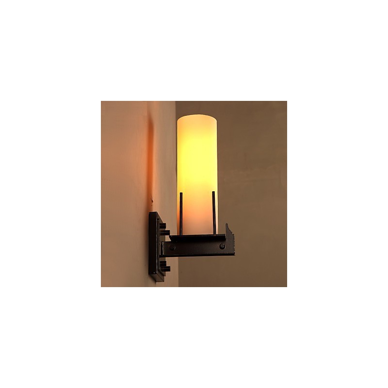 Applique da parete candelabro retro contemporanea compatta in metallo