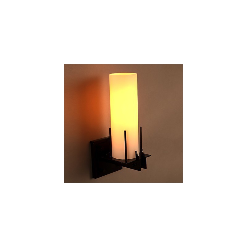 Applique da parete candelabro retro contemporanea compatta in metallo