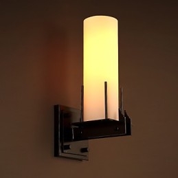 Applique da parete candelabro retro contemporanea compatta in metallo