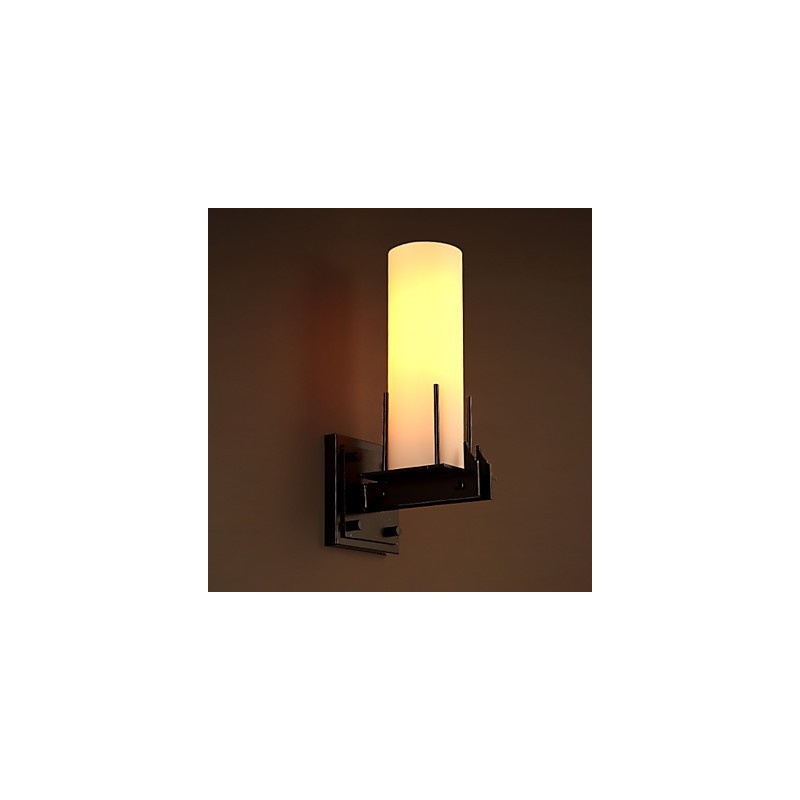 Applique da parete candelabro retro contemporanea compatta in metallo