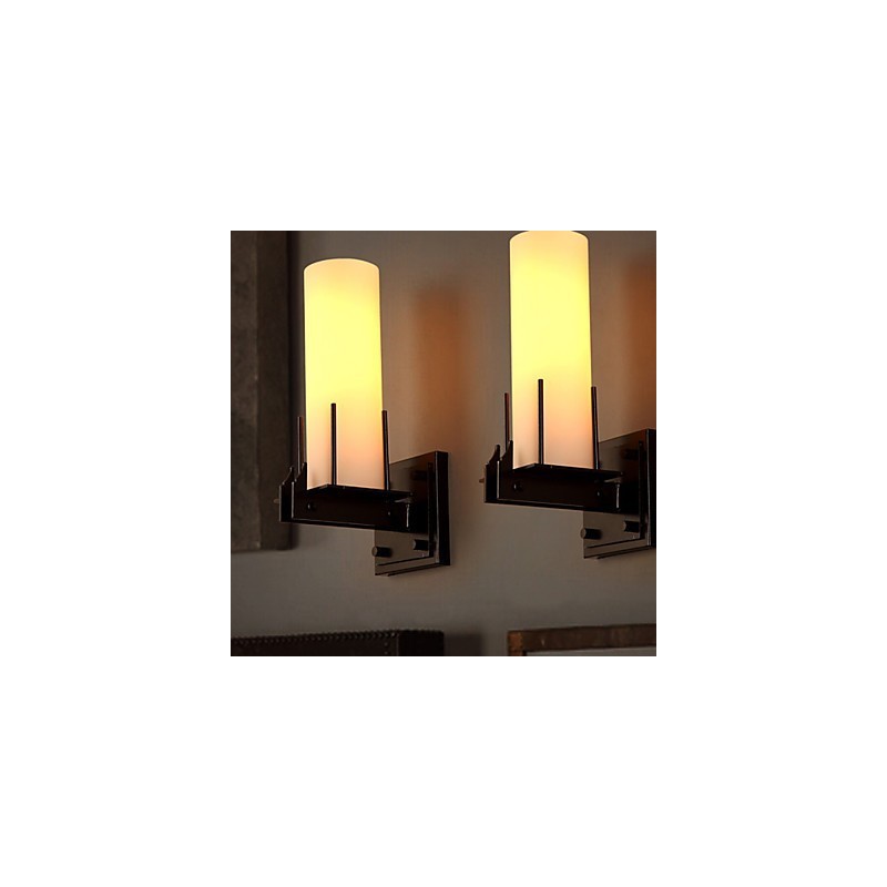 Applique da parete candelabro retro contemporanea compatta in metallo