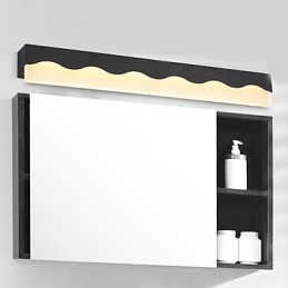 Applique da bagno Wall Washer LED integrato mini moderna contemporanea in metallo