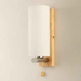 Applique da parete moderna in legno e bambù