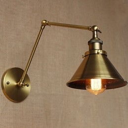 Applique da parete rustica retrò bronzo per ristorante e caffetteria