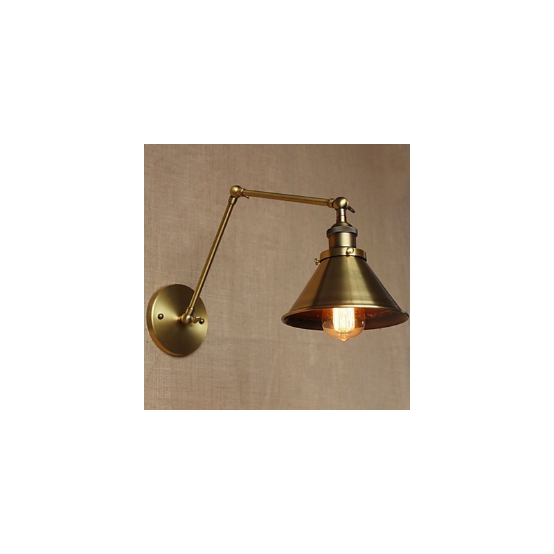 Applique da parete rustica retrò bronzo per ristorante e caffetteria