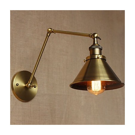 Applique da parete rustica retrò bronzo per ristorante e caffetteria