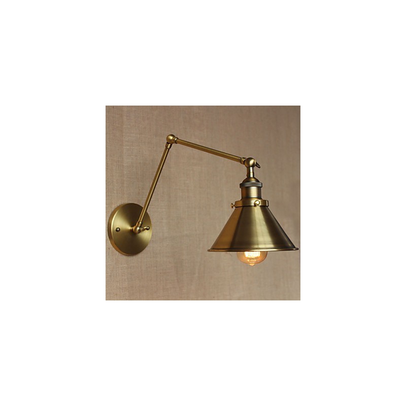 Applique da parete rustica retrò bronzo per ristorante e caffetteria