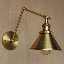 Applique da parete rustica retrò bronzo per ristorante e caffetteria