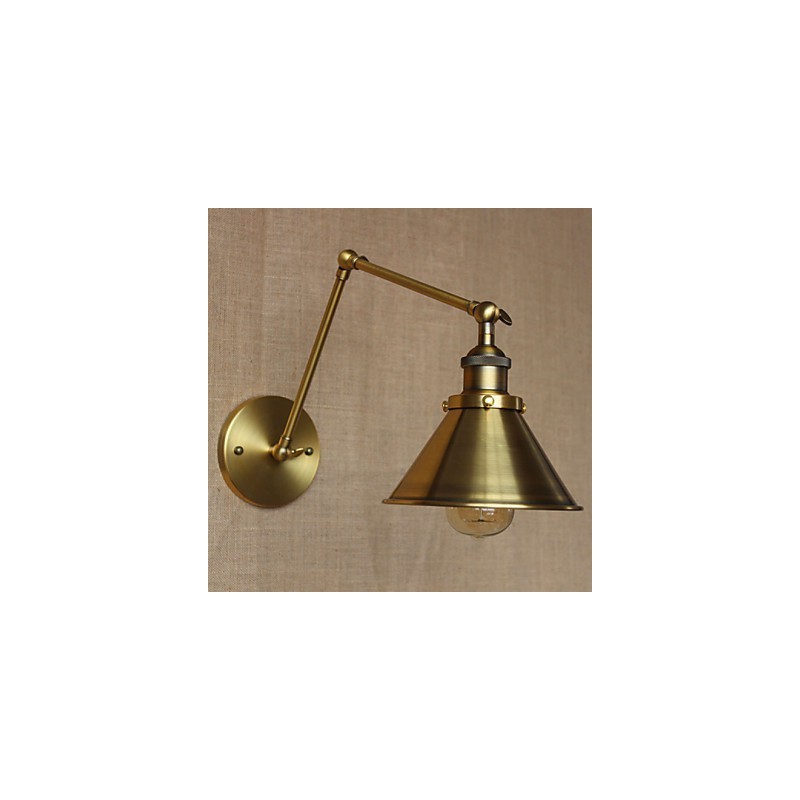 Applique da parete rustica retrò bronzo per ristorante e caffetteria