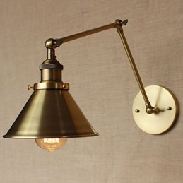 Applique da parete rustica retrò bronzo per ristorante e caffetteria