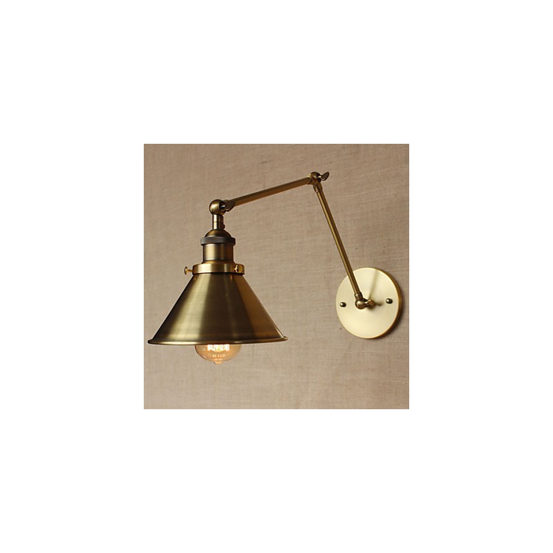 Applique da parete rustica retrò bronzo per ristorante e caffetteria