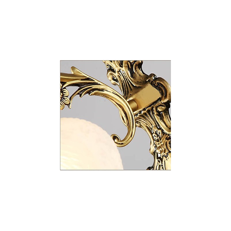 Applique da parete moderna in metallo e vetro gialla e bianca 2 lampadine E26/E27