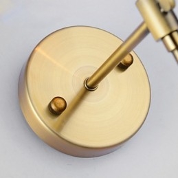 Applique da parete classica in metallo e tessuto E12/E14 60 W