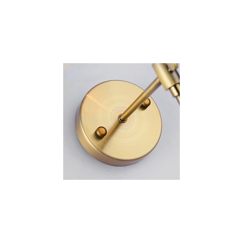 Applique da parete classica in metallo e tessuto E12/E14 60 W