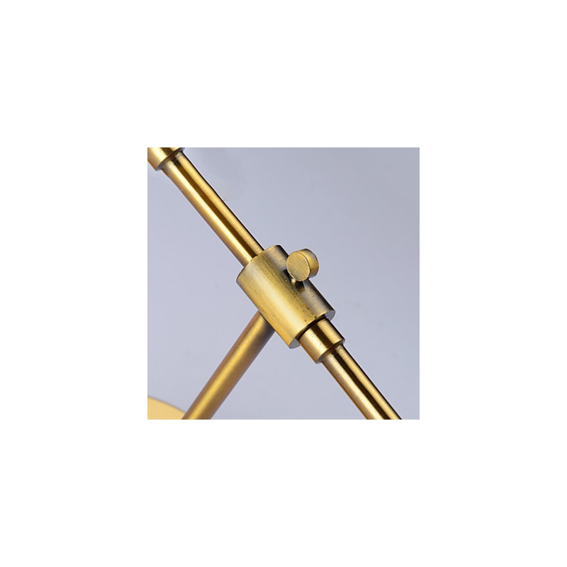 Applique da parete classica in metallo e tessuto E12/E14 60 W