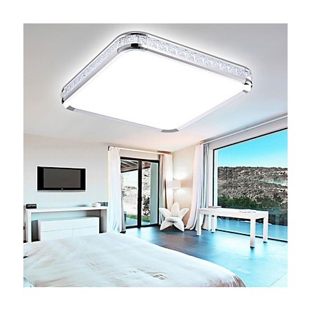 Plafoniera moderna di lusso in acrilico con luce regolabile dorata o argentata