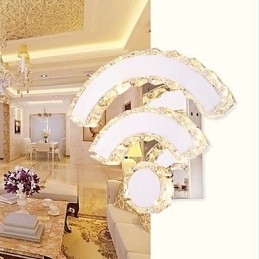 Applique da parete in cristallo Mini Style moderna contemporanea bianca