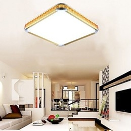 Plafoniera moderna di lusso in acrilico con luce regolabile dorata o argentata