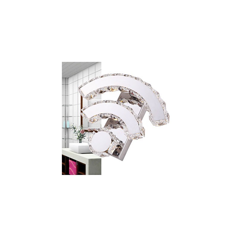 Applique da parete in cristallo Mini Style moderna contemporanea bianca