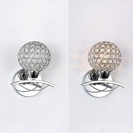 Applique da parete moderna contemporanea mini in metallo e cristallo E12/E14