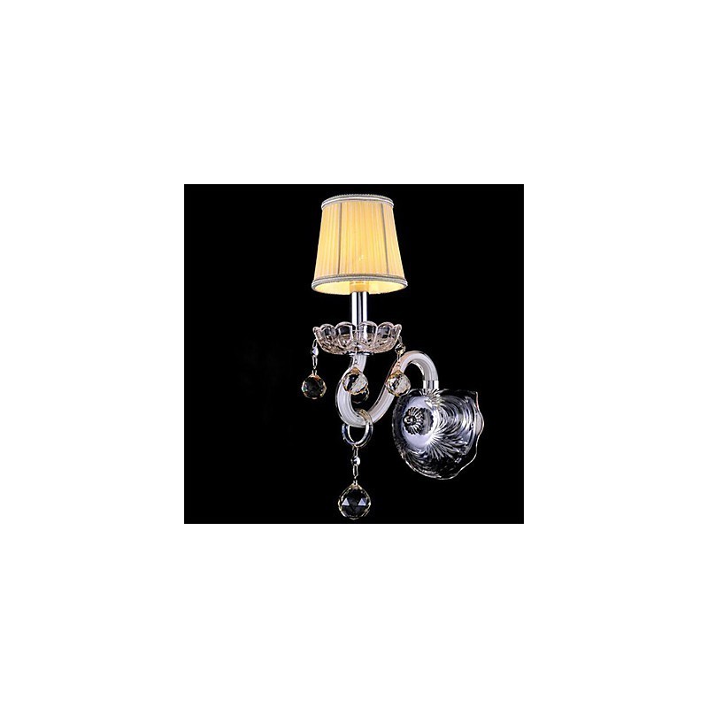 Applique da parete mini in cristallo e vetro, stile candelabro, moderno e contemporaneo