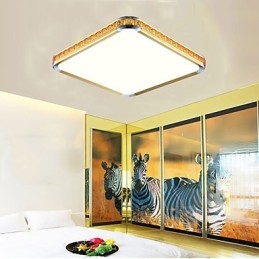 Plafoniera moderna di lusso in acrilico con luce regolabile dorata o argentata