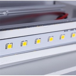Applique da bagno a filo moderna LED integrato metallo 51 cm