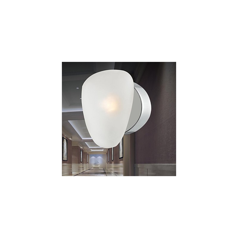 Applique da parete moderna contemporanea G9 in metallo cromo