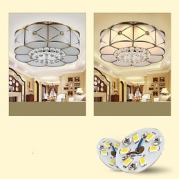 Plafoniera a filo LED integrato stile rustico/lodge e tradizionale/classico finitura ottone 47 cm