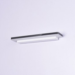 Applique da bagno LED integrato 10W bianco e nero 60 cm