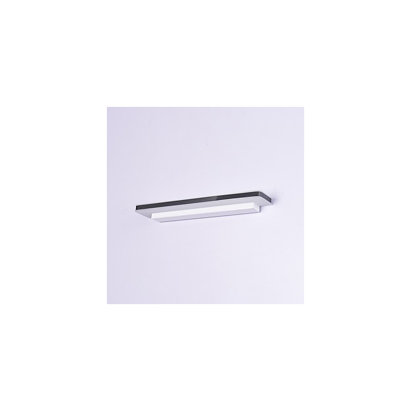 Applique da bagno LED integrato 10W bianco e nero 60 cm