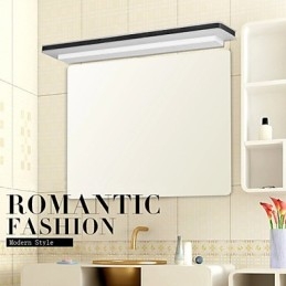 Applique da bagno LED integrato 10W bianco e nero 60 cm