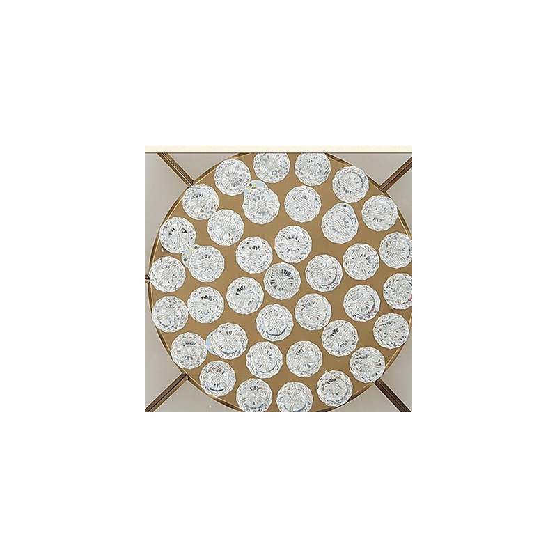 Plafoniera a filo LED integrato stile rustico/lodge e tradizionale/classico finitura ottone 47 cm