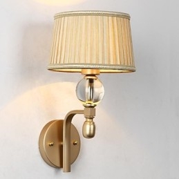 Mini applique da parete moderna contemporanea in metallo finitura ottone