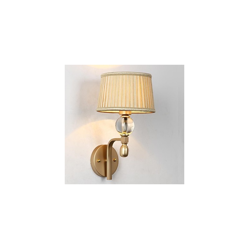 Mini applique da parete moderna contemporanea in metallo finitura ottone