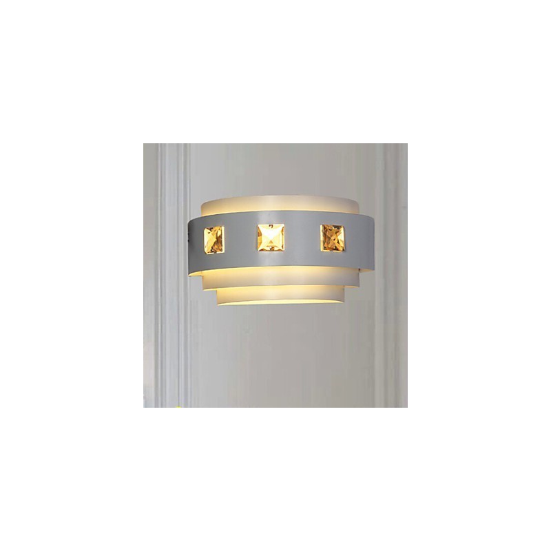 Applique da parete LED Mini Style moderna in metallo bianco