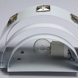 Applique da parete LED Mini Style moderna in metallo bianco