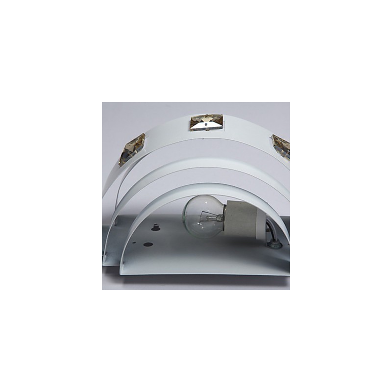 Applique da parete LED Mini Style moderna in metallo bianco