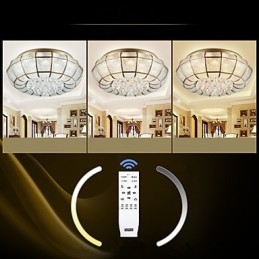 Plafoniera a filo rustica classica in ottone e metallo con LED integrato