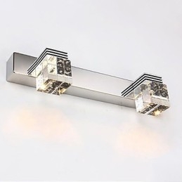 Applique da bagno a parete LED con cristallo stile moderno contemporaneo 6 W