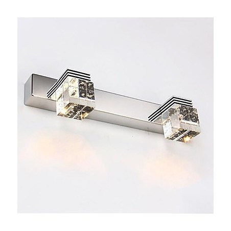 Applique da bagno a parete LED con cristallo stile moderno contemporaneo 6 W