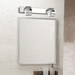 Applique da bagno a parete LED con cristallo stile moderno contemporaneo 6 W
