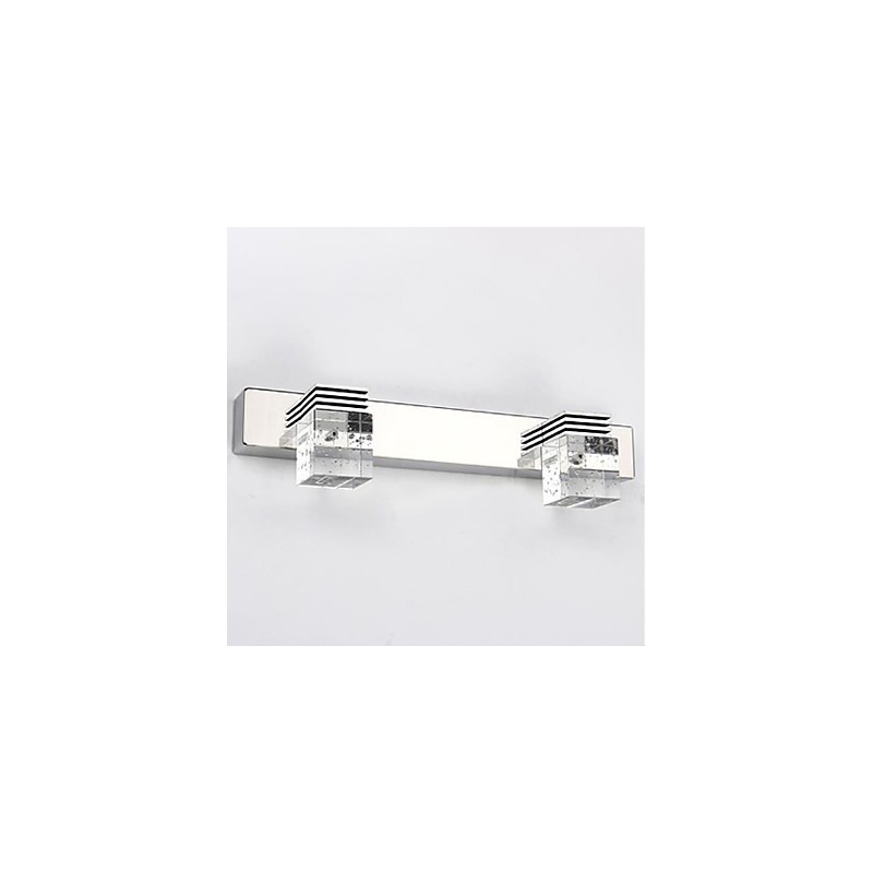 Applique da bagno a parete LED con cristallo stile moderno contemporaneo 6 W