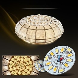 Plafoniera a filo rustica classica in ottone e metallo con LED integrato