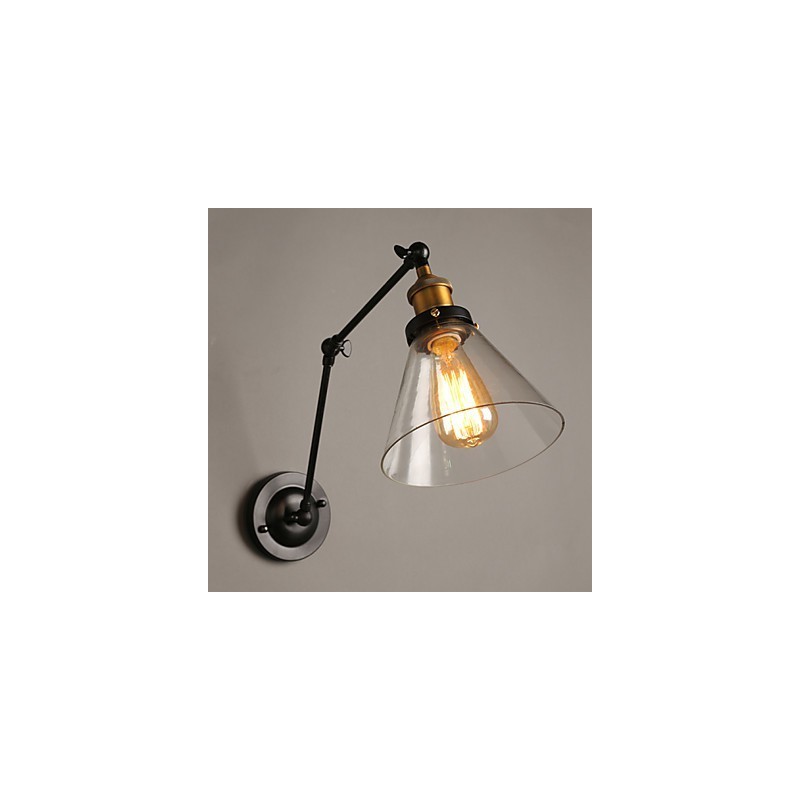 Applique da parete doppia retrò stile loft rurale titanio